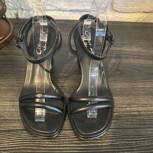 Circus by Sam Edelman- Elegant Black Strappy Sandals